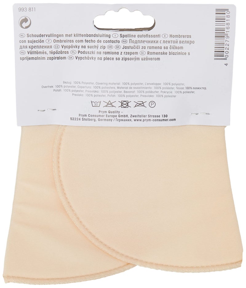 Prym PRYM_993811-1 Shoulder Pads Set-in with Hook and Loop Fastening Flesh S, Beige - Image 2